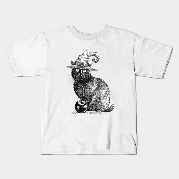 INKittens: Catwitch Kids T-Shirt by Clockwork Art